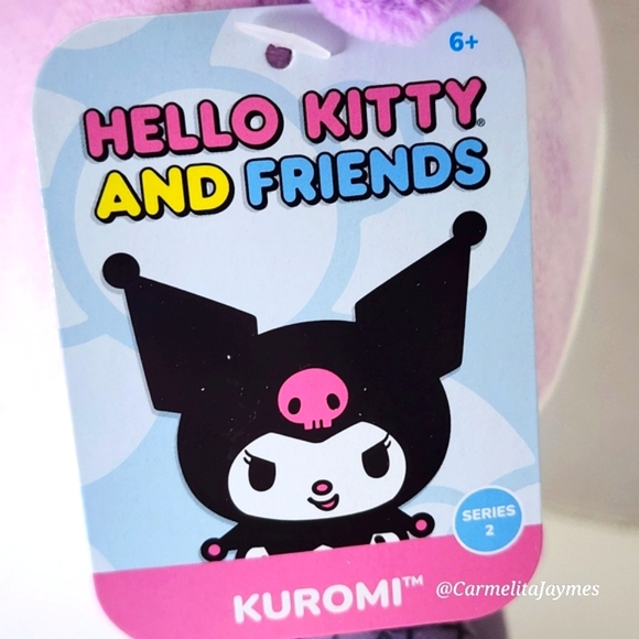 KUROMI SKELETON ☠️ Punks Plush Sanrio Hello Kitty & Friends ☆ NWT ☆ - Picture 2 of 6